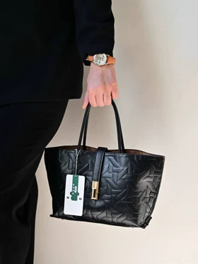 کیف دستی زنانه بنو مدل کمند کد BENO 4952 (مشکی)