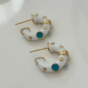 گوشواره زنانه میناکاری کد 668