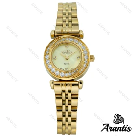 ساعت الکسا 2000z زنانه تمام طلایی دورنگین w-10106