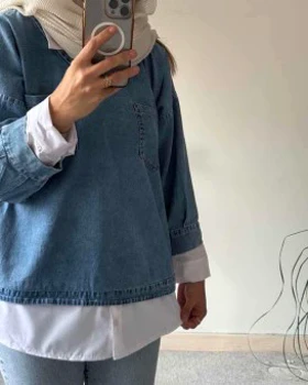 تونیک مانتویی جین