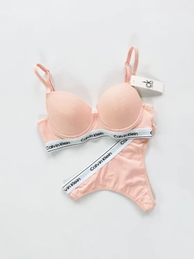 ست شورت بکلس و سوتین فنر دار نخ پنبه کلوین کلاین Calvin Klein