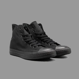 کانورس کلاسیک تمام مشکی ساق بلند Converse Classic All Black Hightop