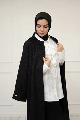 شومیز ژاکارد سفید نلین