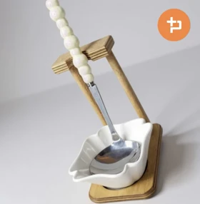 ملاقه دسته مرواریدی هفت رنگ براق