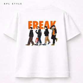 تیشرت باکسی 100٪ پنبه طرح FREAK | کد 1375