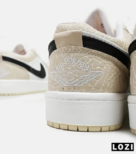 کفش کتانی مردانه سفید کرم نایک NIKE jordan 1