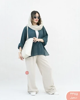 شلوار بگ لینن رویال 4475