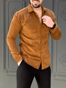 پیراهن 030803 ZARA آجری