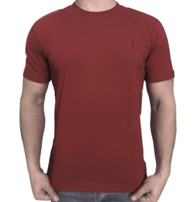 تیشرت مردانه ساده زرشکی abercrombie