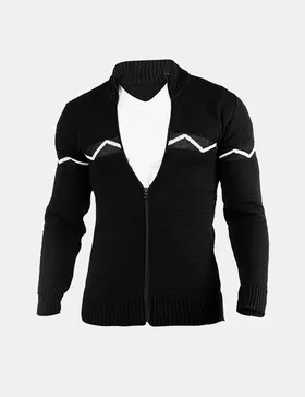 ژاکت مردانه زیپ‌دار یقه ایستاده Enzo