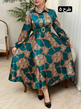 پیراهن ساتن نازیلا 3579