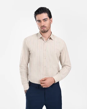 ام کی کالکشن پیراهن آستین بلند mk-26370-coffe