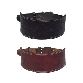 کمربند بدنسازی چرمی اعلا (طول حدودی 110 الی 130 سانت) کد 8568