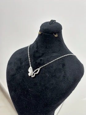 گردنبند نقره زنانه پروانه مینیمال 983