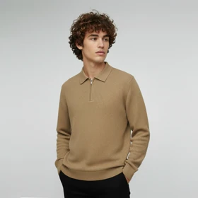 بافت نیم زیپ یقه طرح راه (3066) SOLD OUT