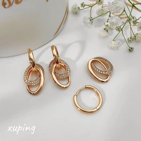 گوشواره دوحالته نگین‌دار ژوپینگ
