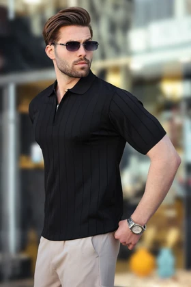 تیشرت یقه پولو مردانه اورجینال مدمکست madmext