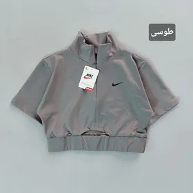کراپ نیم زیپ آستین کوتاه 42 تا 46
