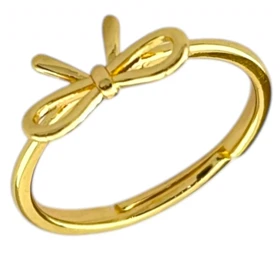 انگشتر زنانه طرح پاپیون با قابلیت تنظیم سایز