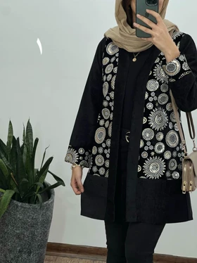 کت مزونی سوزندوزی