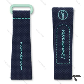 بند رابر امگا سواچ ماموریت به زمین سبز سرمه ای Swatch-Strap-10730-U