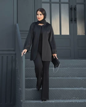 ژاکارد یقه ایستاده آبرنگی