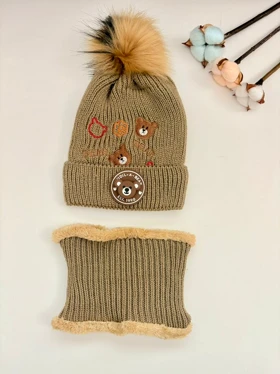 کلاه و شالگردن بچگانه دخترانه و پسرانه کپی