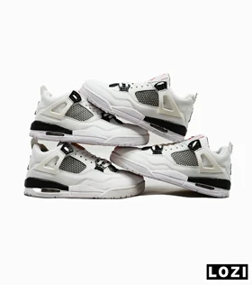 کتانی ساق‌دار مردانه سفید Nike air jordan 4