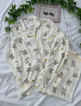 لباس خواب خرسو ماه🌙✨🐻