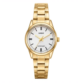 ساعت مچی زنانه کاسیو CASIO مدل LTP-V005G-7A با بند استیل طلایی