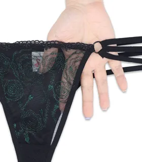 ست شورت و سوتین توری فنردار Jina ژینا گلدوزی کد 1070