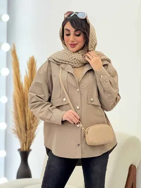 بارانی ژیله جیب‌دار