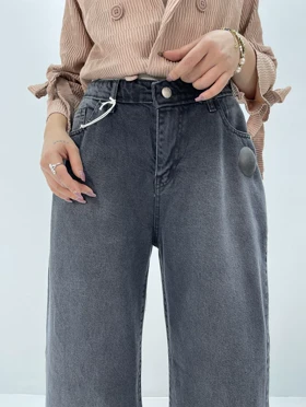 شلوار جین بگ زنانه کمر کش