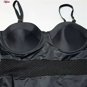 مایو زنانه فیتن مشکی کد 4420-278