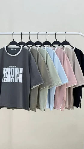 ست تیشرت و شلوار بغل زیپ