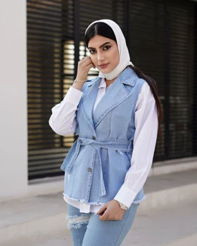 دوتیکه شومیز وست جین
