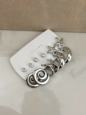 پک گوشواره دخترانه فشن سیلور 920