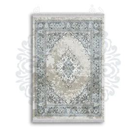 *جدید* فرشینه از جنس پارچه شانل مخمل ترک طرح فانتزی برند دفه کد 1179