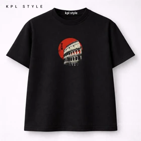 تیشرت Rome Colosseum گرم بالا | قواره باکسی | %100 پنبه کد 1256