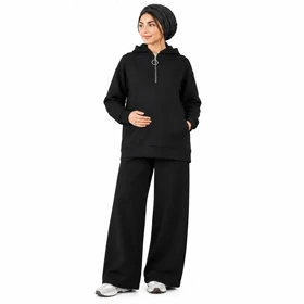 سویشرت نیم زیپ بارداری و سایز بزرگ النا