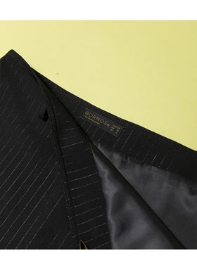 دامن زنانه کله قندی کرپ دیپلمات دارای کمربند کلاسیک الهه