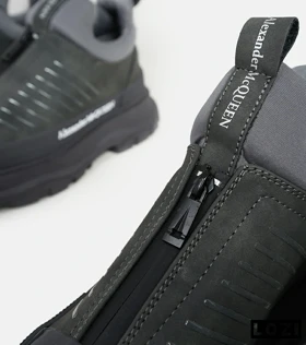 کفش کتانی نیم ساق خاکستری Alexander McQueen