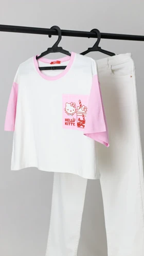 تیشرت کراپ کیتی