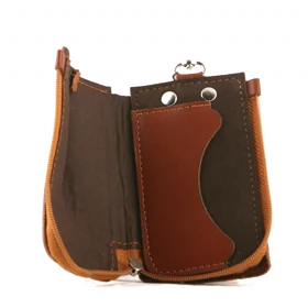 جاکلیدی چرم یلسان مدل آران کد 033-PRM (زرشکی)