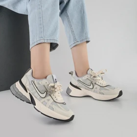 کفش و کتانی زنانه مدل نایک NIKE V2K رنگ کرم مشکی کد K116