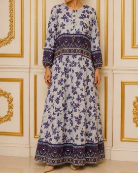 پیراهن زنانه شیردهی شیوان 7634 (بنفش)