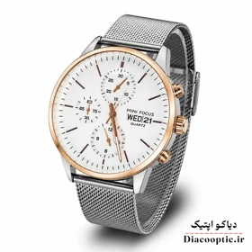 ساعت مچی مردانه اورجینال موتور ژاپن برند مینی فوکوس سه موتور مدل Mf0180G.04 بند حصیری