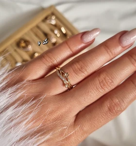 انگشتر طرح طلا