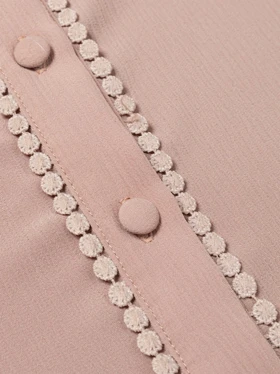 شومیز زنانه مجلسی کریشه آستین پفی مجلسی نوار دوزی شده کلاسیک فرناز