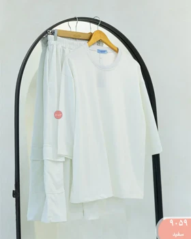 ست تیشرت شلوارک کارگو 9059